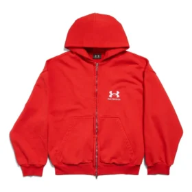 Balenciaga x Under Armour Zip-Up-Hoodie „Red White“ 803264TRVB86540
