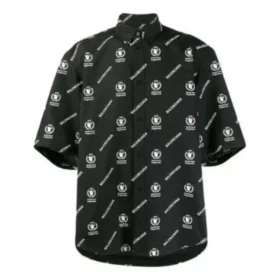 Balenciaga x WFP Kurzarm-Shirt mit quadratischem Rückenausschnitt „Black White“ 602026TIL251070