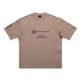 Balenciaga x WFP T-Shirt Medium Fit „Beige“ 612966TMVL27761