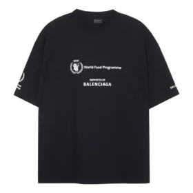 Balenciaga x WFP T-Shirt, Medium Fit „Black“ 612966TMVL21070