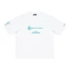 Balenciaga x WFP T-Shirt, Medium-Fit, „White“ 612966TMVL29086