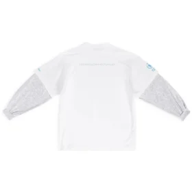 Balenciaga x WFP T-Shirt mit doppelten Ärmeln „Weiß“ 698089TMVL29086