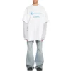 Balenciaga x WFP T-Shirt mit doppelten Ärmeln „Weiß“ 698089TMVL29086