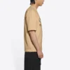 Balenciaga x WFP T-Shirt, mittlere Passform „Khaki“ 612966THV849605