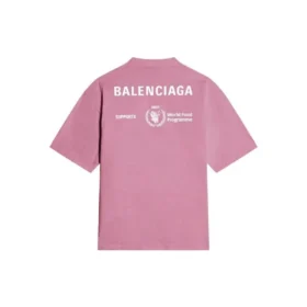 Balenciaga x WFP T-Shirt, mittlere Passform „Pink“ 612966THV845621
