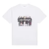 Band-Porträt-Aufdruck Logo Retro Kurzarm-Shirt „Weiß“ 612965TIV479000