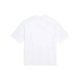 Band-Porträt-Aufdruck Logo Retro Kurzarm-Shirt „Weiß“ 612965TIV479000