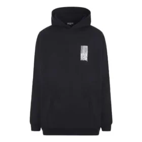 Barcode Baumwoll-Hoodie „Black“ 651799TKVE61070