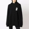 Barcode Baumwoll-Hoodie „Black“ 651799TKVE61070