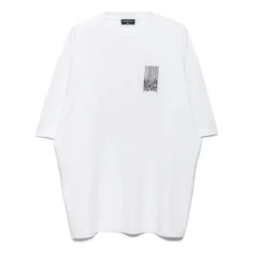 Barcode-T-Shirt „Weiß“ 661715TKVE59040