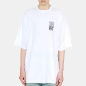 Barcode-T-Shirt „Weiß“ 661715TKVE59040