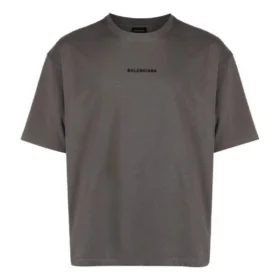 Baumwoll-T-Shirt mit gesticktem Logo „Grey“ 612966TNVG91300