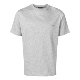 Baumwoll-T-Shirt mit kleinem Logo-Aufdruck „Grey“ 556151TYK281300