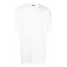 Baumwoll-T-Shirt mit kleinem Logo-Aufdruck „Weiß“ 556151TYK289000