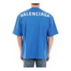 Baumwoll-T-Shirt mit Logo-Aufdruck auf der Rückseite „Blue“ 570805THV808077