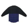 BB Authentic Long-Sleeve-T-Shirt mit Aufnäher „Black Blue“ 698227TMM085212