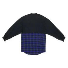 BB Authentic Long-Sleeve-T-Shirt mit Aufnäher „Black Blue“ 698227TMM085212