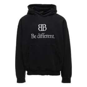 BB Be Different Popover-Hoodie „Black White“ 720426TNVV11070
