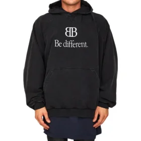 BB Be Different Popover-Hoodie „Schwarz-Weiß“ 720406TNVB41070