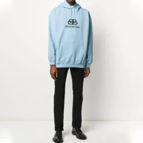Balenciaga Herren AW19 mit Aufdruck, hellblau 570811THV78 Balenciaga Herren AW19 mit Aufdruck, hellblau 570811THV78
