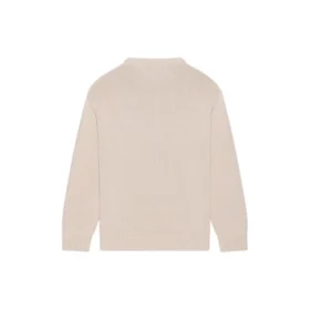 BB Laurel Crown Logo Rundhals-Strickpullover „Beige“ 664369T32119028