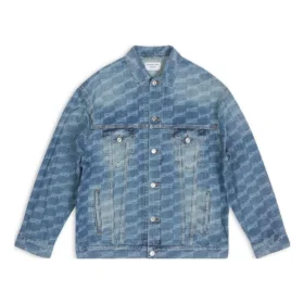 BB Monogram Large Fit Jacke „Blue“ 675208TMW370443
