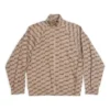 BB Monogram Trainingsjacke Regular Fit „Beige-Braun“ 704495TML369378