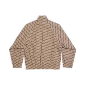 BB Monogram Trainingsjacke Regular Fit „Beige-Braun“ 704495TML369378