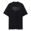 BB Paris Strass-T-Shirt, Medium Fit „Black Faded“ 739784TOVU81055