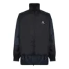 BB Patchwork-Nylon-Windjacke mit durchgehendem Reißverschluss „Navy Black“ 623019TIO544100