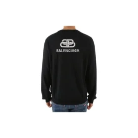 BB-Sweatshirt mit Interlock-Stoff und Rückenaufdruck „Black White“ 583117T14394170