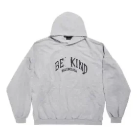 Be Kind Rundhals-Hoodie, Oversize „Grey“ 761458TPVD61167