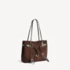 Bel Air Tote Tasche für Damen, mittelgroß, in Hell-Espresso