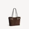 Bel Air Tote Tasche für Damen, mittelgroß, in Hell-Espresso