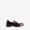 Bequemer Herren-Loafer in dunklem Burgunderrot Bequemer Herren-Loafer in dunklem Burgunderrot
