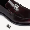 Bequemer Herren-Loafer in dunklem Burgunderrot Bequemer Herren-Loafer in dunklem Burgunderrot