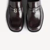 Bequemer Herren-Loafer in dunklem Burgunderrot Bequemer Herren-Loafer in dunklem Burgunderrot