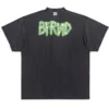 Bfrnd Series Inside-out Oversized-T-Shirt „Black Faded“ 787358TQVG81083