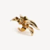 Bloom-Kleingering für Damen in glänzendem Gold