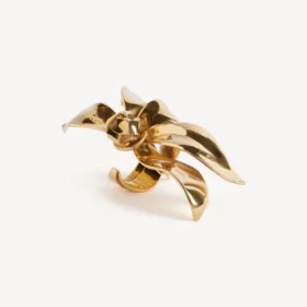 Bloom-Kleingering für Damen in glänzendem Gold