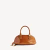 Bolero-Bowling-Tasche für Damen, Mini, in Hellbraun „Cowboy“ Bolero-Bowling-Tasche für Damen, Mini, in Hellbraun „Cowboy“