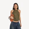 Bolero-Bowling-Tasche für Damen, Mini, in Hellbraun „Cowboy“ Bolero-Bowling-Tasche für Damen, Mini, in Hellbraun „Cowboy“