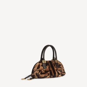 Bolero-Bowlingtasche für Damen, Mini, in Beige/Mokka
