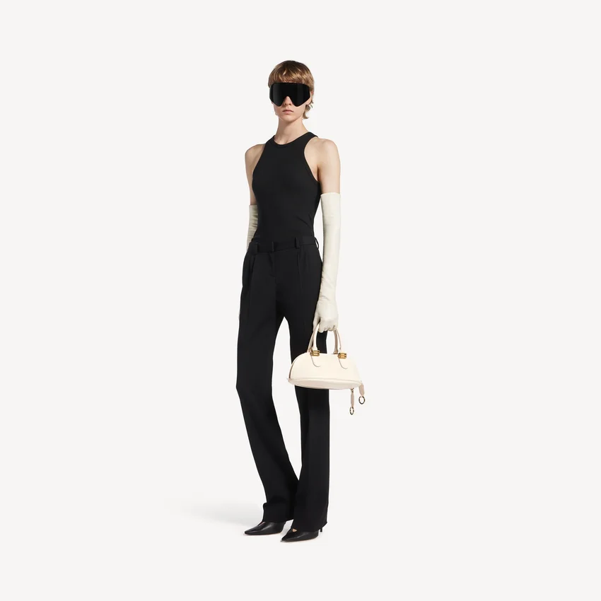 Bolero-Bowlingtasche Mini für Damen in Creme Bolero-Bowlingtasche Mini für Damen in Creme