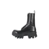 Bulldozer Schnürstiefel „Schwarzes pflanzlich gegerbtes Kalbsleder“ 671554WBCQ01000