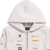 Business English Zip-up-Hoodie „Off White“ 788243TQVH69016
