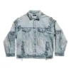 Cagole Oversize-Jacke „Blau“ 764521TDW144016