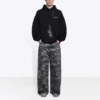 Camouflage-Jeans mit weitem Bein „Grau“ 641456TJW551055