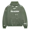Caps Destroyed Hoodie „Grün“ 659403TKVB63011