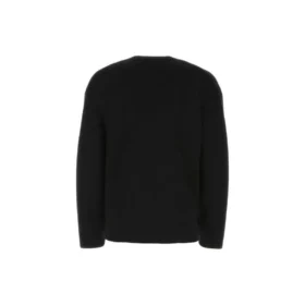 Cardigan mit durchgängigem Logo in derselben Farbe „Schwarz“ 720058T16611000